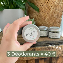 3 Déodorant crème naturels